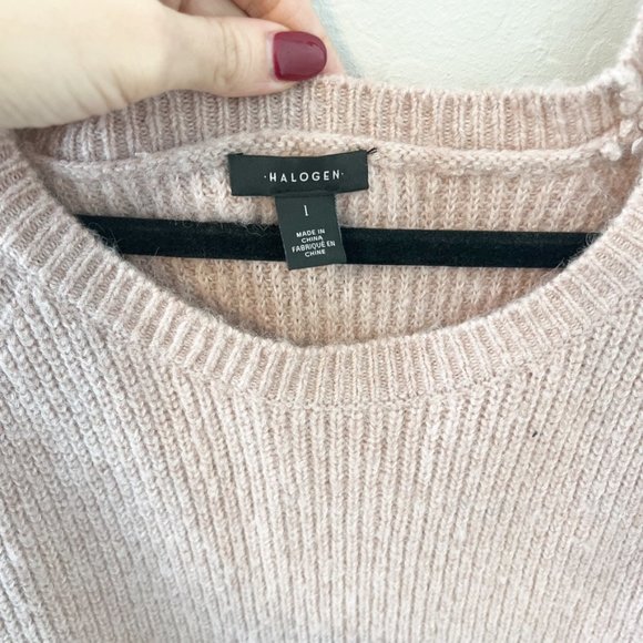 Halogen Pink Sweater Dress Size Large - Picture 3 of 4